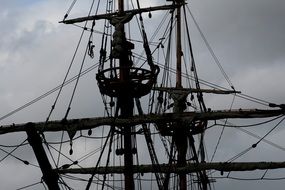 ship of the Christopher Columbus closeup