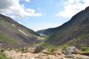 panoramic view of the valley in ireland