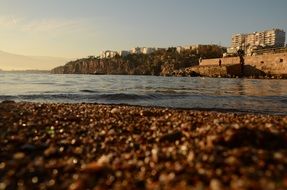 Mediterranean sea beach in Antalya