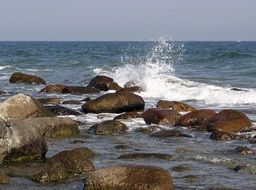 stone on thr Baltic Sea