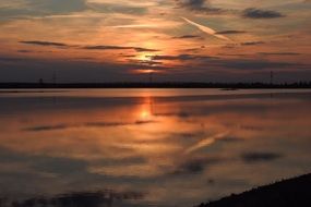 lake at twilight