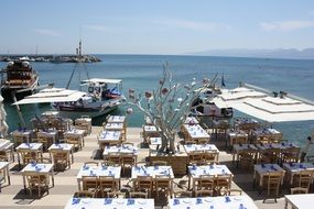 summer restaurant in Crete