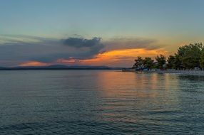 Seascape with Adristic Sea in Croatia