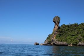 panoramic view of the picturesque coast of thailand on a sunny day