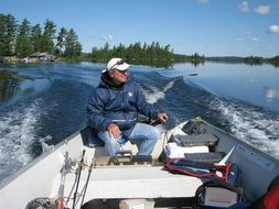 Fishing in canada lake