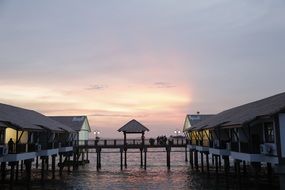 Picture of pier on a beach in Melaka