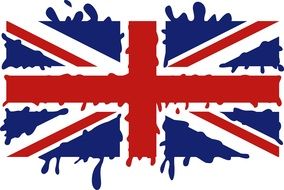 patriotic flag of United Kingdom