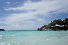 crystal clear water near the beach in phuket