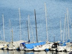 the pier, lots of boats