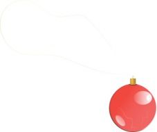 Christmas Globe red ball drawing