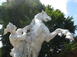 sculpture with a horse in Vienna