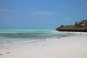 Exotic landscape with the beach in Zanzibar