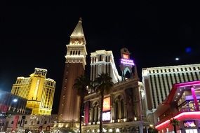 Las Vegas in the night illumination
