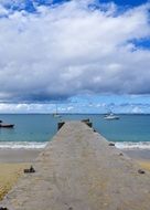 pier on a sunny tropical coast