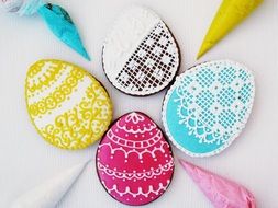 Easter egg shaped gingerbread