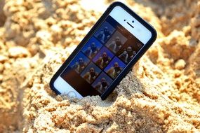 Selfie on a beach