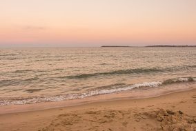 calm sunset on the black sea