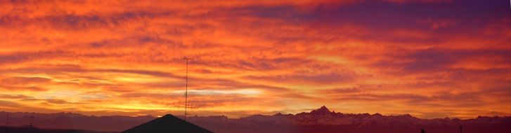 charming Sunset red Sky