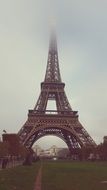 elfel tower in the fog