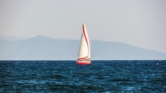 sailboat in the bay of Pagasitikos