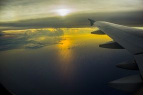 view from the plane to the south china sea