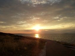 Mood of sunset in the clouds