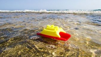Picture of Plastic toy in a water
