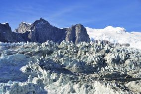 panorama of a glacier in patagonia