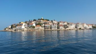 houses on the Mediterranean coast in Croatia