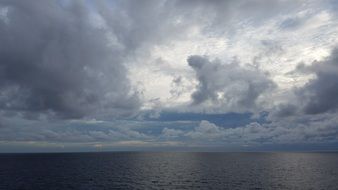 Dark cloudy sky