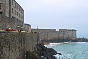 castle ramparts in Saint Malo