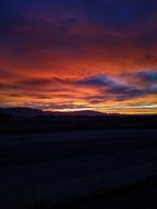 Colorful sunset sky