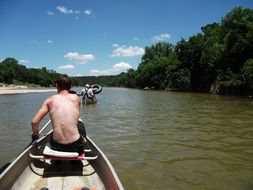 Canoeing on Brazos River