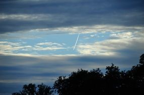 plane in the sky over Ammanford