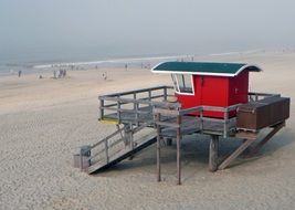 Watchtower on a North Sea beach