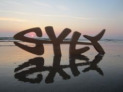 Beach of Sylt in the summer