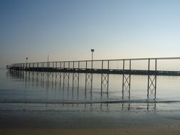 Picture of the bridge on a beach