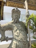 statue in a palace in bangkok