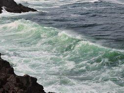 landscape of scenic rocky coastline in Oregon