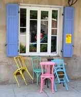 Cafe Chair Colorful