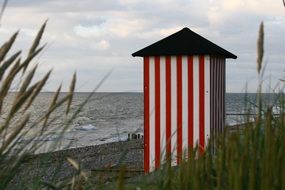 red Beach Hut