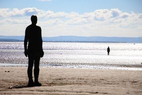 Statue Crosby Beach
