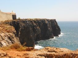 photo of cliffs on the ocean coast in Portugal