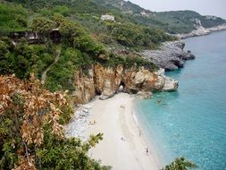 panorama of the picturesque Greek island