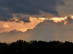 dramatic sunset