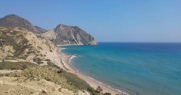 Pink Beach in Greece