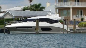 yacht at the cottage