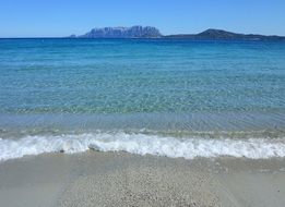 Beach of the sea in Sardinia