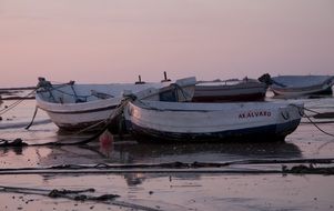 Picture of boats on a beach in Cadiz