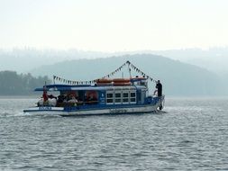 floating ship for a holiday on the water